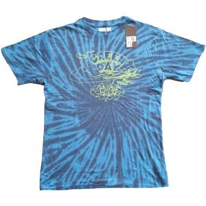 Green Day - Dookie Line Art Heren T-shirt - M - Blauw