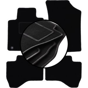 Complete set veloursmatten voor: Peugeot 107 hatchback (2005-2014)