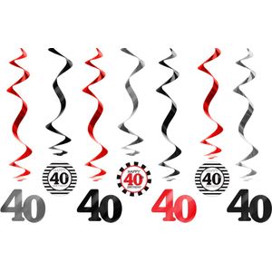 Partydeco - Hangdecoratie Swirl 40 jaar