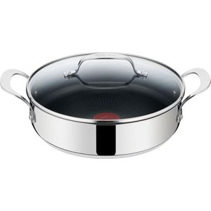 Tefal Jamie Oliver Kitchen Essentials Hapjespan met Deksel - Ø25cm - Inductie - RVS