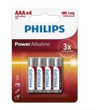 Philips AAA Power Alkaline Batterijen - 4 stuks