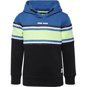 Vingino Jongens Hoody (Maat 152) Blauw/Zwart - Trui met capuchon