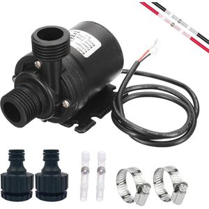 Dompelpomp 12 V voor Watercirculatie - 800 l/h, Ideaal voor Fonteinen, Aquaria en Irrigatiesystemen