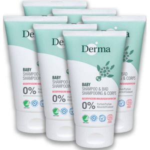 Derma Eco Baby - Shampoo - Lichaam - 6 x 150 ML - Hypoallergeen - Veganistische Verzorging - Allergy-Certified