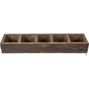 Clayre & Eef Opbergkist 54x12x7 cm Bruin Hout Rechthoek Speelgoedkist