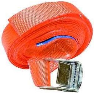 Spanband 25mm oranje 3M+klem  250 kg