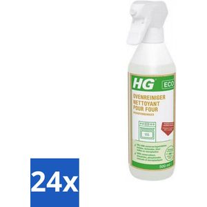 HG ECO - Ovenreiniger - Verwijdert Snel & Effectief - Duurzaam & Ecologisch - 500 ml - Voordeelverpakking - 24 stuks