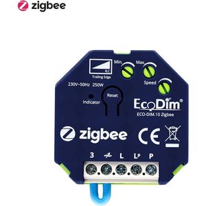 EcoDim - LED Inbouwdimmer Module - Smart WiFi - ECO-DIM.10 - Fase Afsnijding RC - ZigBee - 0-250W