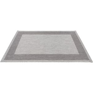 Dutch Lifestyle- Vloerkleed Frame Grey/Black 160x230cm - Indoor/Outdoor