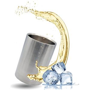 Wijnkoeler RVS Dubbelwandige Flessenkoeler Champagne-emmer IJsemmer