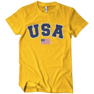 Hybris USA Varsity T-Shirt Gold-L