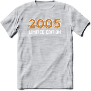 2005 Limited Edition T-Shirt | Goud - Zilver | Grappig Verjaardag en Feest Cadeau Shirt | Dames - Heren - Unisex | Tshirt Kleding Kado | - Licht Grijs - Gemaleerd - 3XL