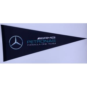 Mercedes Racing - AMG petronas Mercedes - formule 1 - F1 - Lewis Hamilton - Hamilton - auto - racen - Vaantje - mercedes motors - amg motoren - Sportvaantje - Wimpel - Vlag - Pennant - 31*72 cm - zwart mercedes - mercedes f1 - formula 1 - formule 1