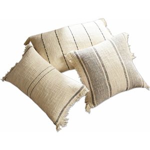 LOBERON Kussenhoes set van 3 Wallon beige