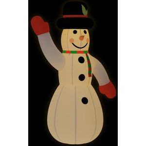 vidaXL Sneeuwpop Opblaasbaar - LED's - 805 cm