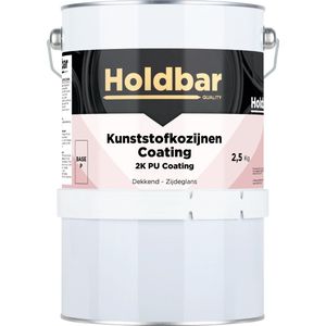 Holdbar Kunststofkozijnen Coating Wit (Witste kleur) 2,5 Kg - Hecht direct op kunststof - 100% UV-bestendig - Alle Kleuren - Kunststofkozijn Verven - 2 Componenten