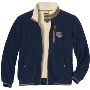 ATLAS FOR MEN - Mountain jack van fleece- en sherpastof - Heren - Verkrijgbaar in grote maten - 3XL