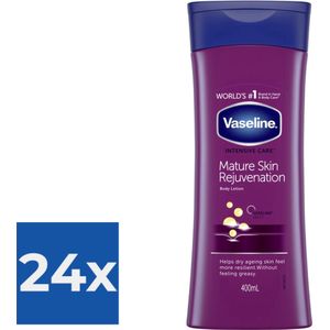 Vaseline Bodylotion  Mature Skin Rejuvenation 400 ml - Voordeelverpakking 24 stuks