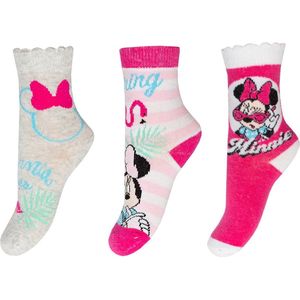 Minnie Mouse - sokken Minnie Mouse - 3 paar - maat 23/26