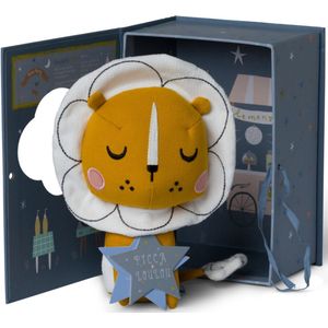 Picca Loulou Lion Louie in gift box - Geel - 18 cm - 7