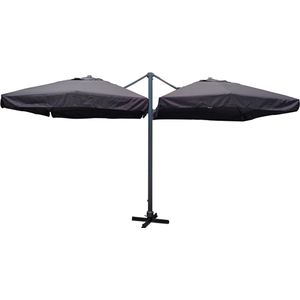 Paralux dubbele parasol zwart 300x400cm