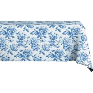Tafelzeil Romantica Blauw 140x310cm - Tafelkleed Afwasbaar - Kunststof