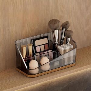 Make-up organizer - Cosmetica-opberghouder - 4 vakken - Transparant - Kunststof