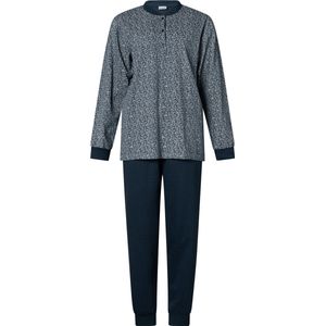 Lunatex dames pyjama lange mouw Marine - maat L