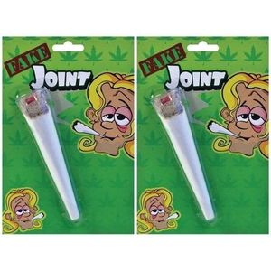 Nep Marihuana joint 15 cm Hippie / Sixties / Flower Power verkleed accessoires