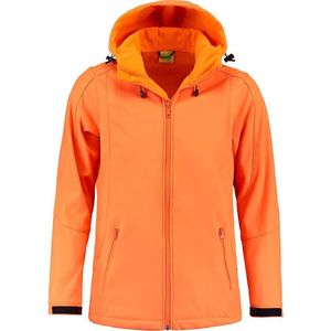 L&S Jas Capuchon Softshell Heren - Mannen - Oranje - XL