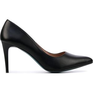 Giulia Dames Leren  Pumps / Stiletto - Naaldhak hoogte 9 cm - Giulia 8 led - Zwart - Maat 41