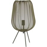 Light & Living Tafellamp Plumeria - Groen - Ø34cm - Modern