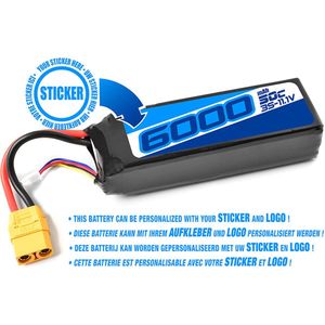 TC Private Label - Power Racing 50C - 5000MAH - 4S - 14,8V - XT-90 - Semi-Soft Case