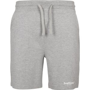 Heren Shorts met Ballin Est. 2013 Small Logo Jogging Short Print - Grijs - Maat L