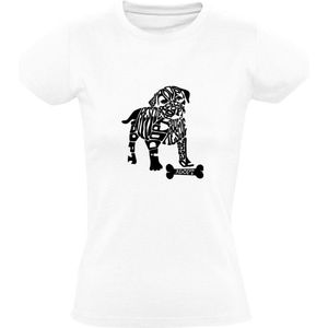 Reddingshond Dames T-shirt | dierenasiel | adopteren | adoptie | huisdier | hond | dog | Wit