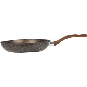 Oneiro’s Luxe Koekenpan - Eco Friendly - champagne – ø28 x H 4,8 cm – koken – tafelen – keuken – koekenpan – inductie – gas – potten – pannen