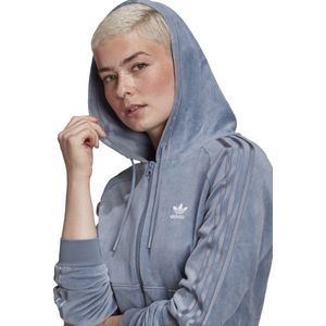 adidas Originals Crop Fz Hood Sweatshirt Vrouwen Blauwe DE40/FR42