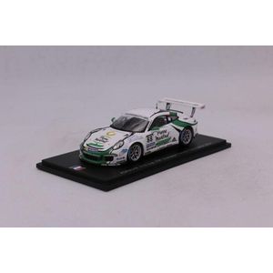 De 1:43 Diecast Modelcar van de Porsche 911 GT3 Cup #88 die Kampioen Carrera Cup France 2014 werd. De bestuurder was C. Ledogar.Dit schaalmodel is beperkt door 300 stuks. De fabrikant is Spark.