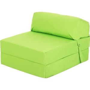 Comfortabele uitklapbare Z-bedstoel, limoengroen Zacht, comfortabel en lichtgewicht, met afneembare waterdichte hoes. Verkrijgbaar in 10 kleuren