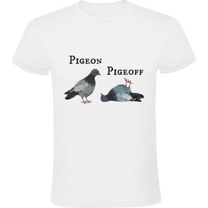 Pigeon Pigeoff Heren T-shirt - duif - vogel - leven - dieren - humor - grappig