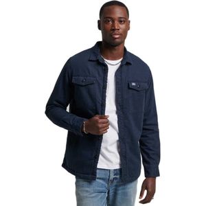 Superdry Vintage Borg Lined Miller Shirt Blauw L Man