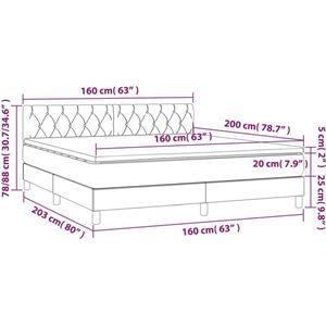 vidaXL-Boxspring-met-matras-fluweel-donkerblauw-160x200-cm