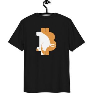 Bull Run - Bitcoin T-shirt - Rug Print - Unisex - 100% Biologisch Katoen - Kleur Zwart - Maat 2XL | Bitcoin cadeau| Crypto cadeau| Bitcoin T-shirt| Crypto T-shirt| Bitcoin Shirt| Bitcoin Merchandise| Crypto Merchandise| Bitcoin Kleding