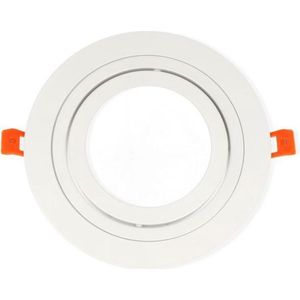 LED line Inbouwspot - Rond - Kantelbaar - Aluminium - AR111 Fitting - Mat Wit