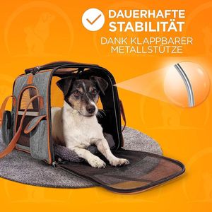 transportbox voor kleine huisdieren, katten, honden, konijnen 44L x 32B x 34H centimeter