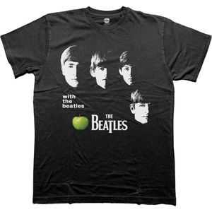 The Beatles - With The Beatles Apple Heren T-shirt - S - Zwart