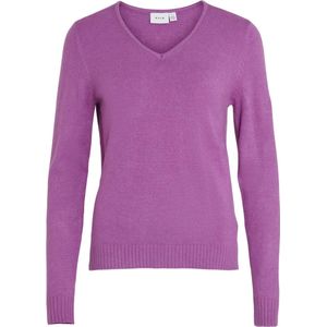 VILA VIRIL V-NECK L/S KNIT TOP - NOOS Dames Trui - Maat XXL