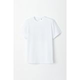 Woody T-shirt unisex - bright white - 222-2-SLM-S/102 - maat S