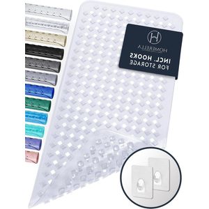 Huidvriendelijk Antislip Badmat 88 x 39 cm Inclusief Ophanglus | BPA-vrije Badmat | Schimmelwerende en Machinewasbare Douchemat