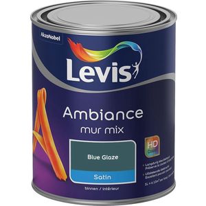 Levis Ambiance Mur Satin Mix - Blue Glaze - 1 L